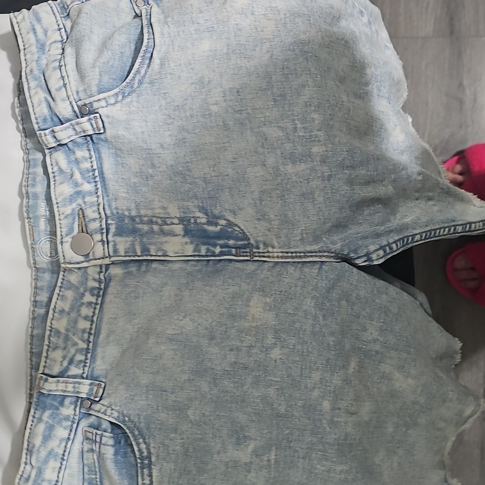 WONDER NATION JEAN SHORTS SIZE 14 PLUS - Picture 2 of 5